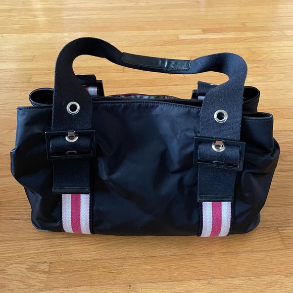 Franco Sarto Black Nylon Handbag. Size 16”L x 6”W x 11”H - Picture 12 of 15